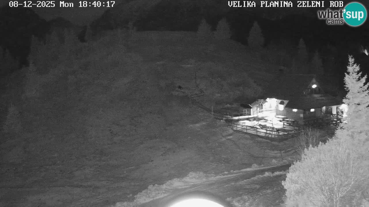Zeleni Rob | Webcam en vivo Velika Planina