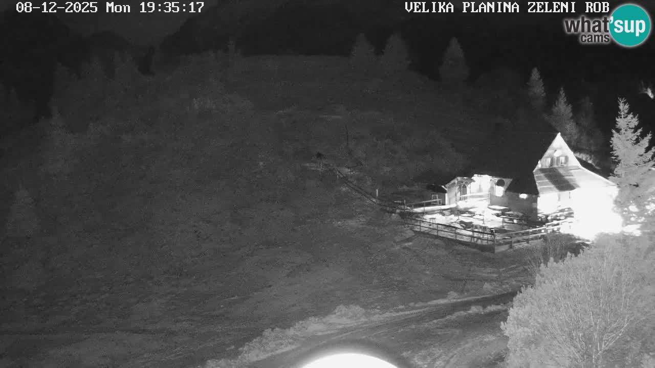 Zeleni Rob | Webcam en vivo Velika Planina
