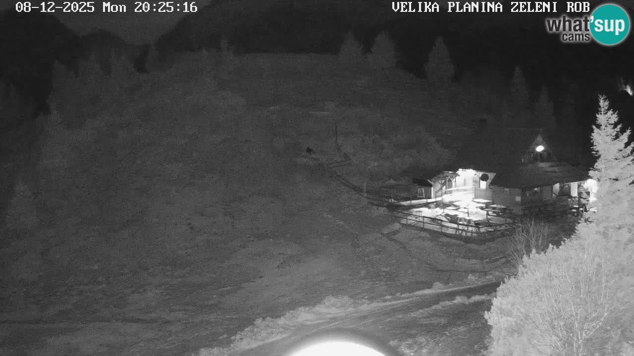 Zeleni Rob | Webcam en vivo Velika Planina