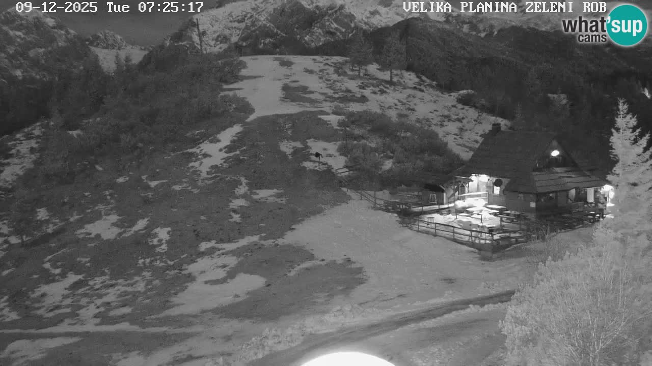 Zeleni Rob | Webcam en vivo Velika Planina