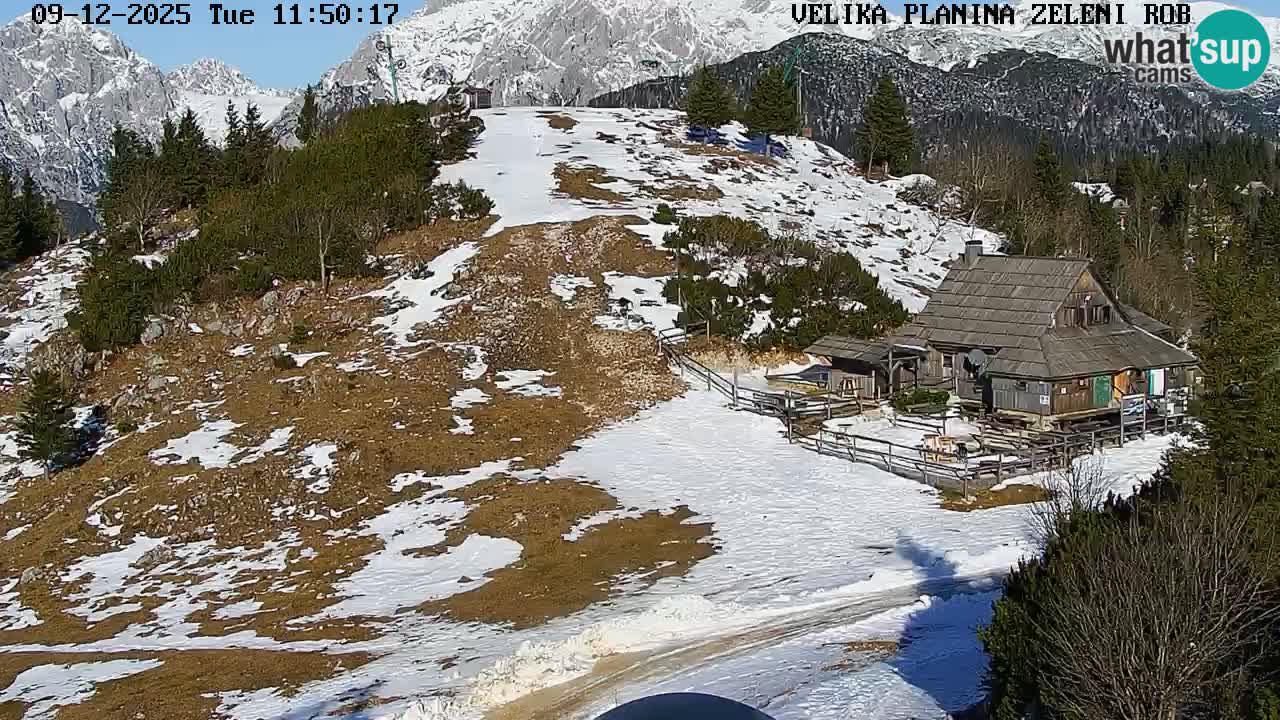 Zeleni Rob – Webcam live | Velika Planina