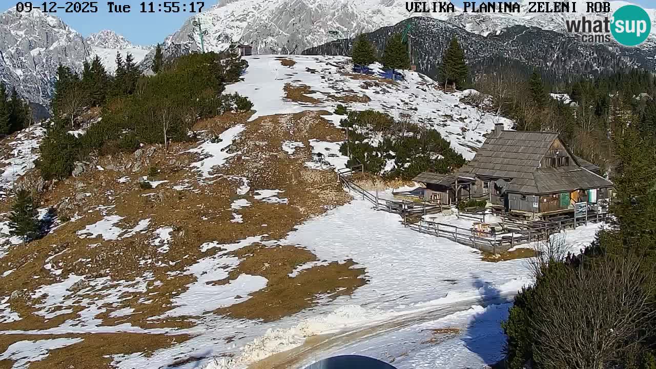 Zeleni Rob – Webcam live | Velika Planina