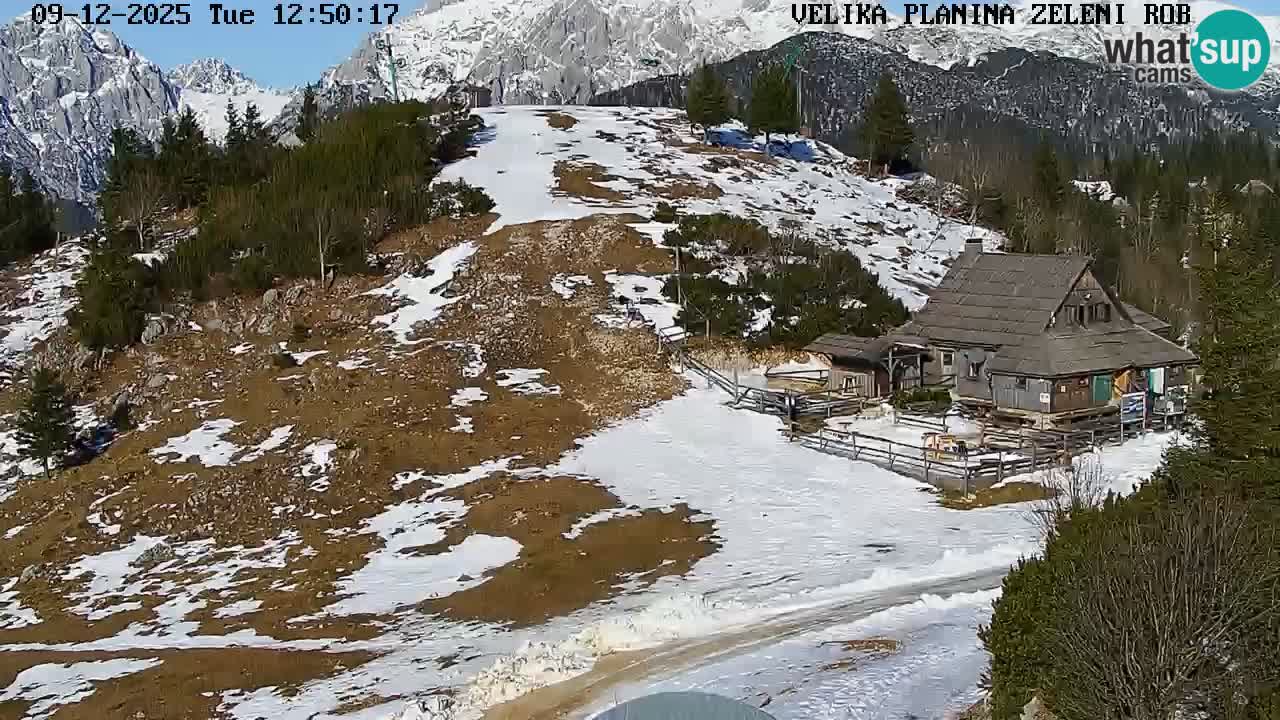 Zeleni Rob | Webcam live Velika Planina