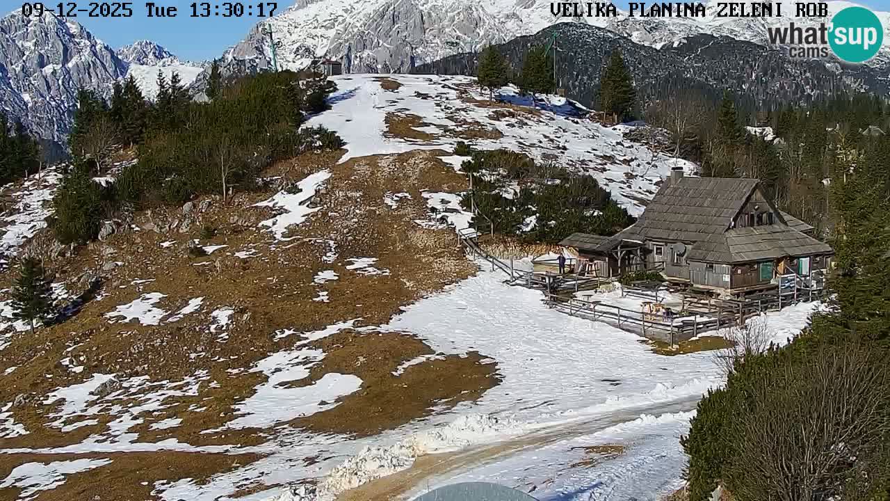 Zeleni Rob | Webcam en vivo Velika Planina