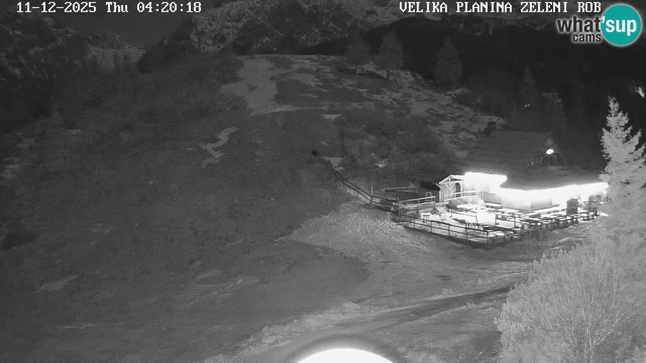 Zeleni Rob | Webcam en vivo Velika Planina