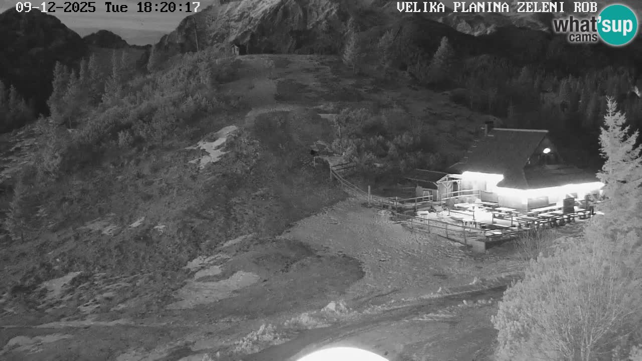 Zeleni Rob – kamera v živo | Velika Planina