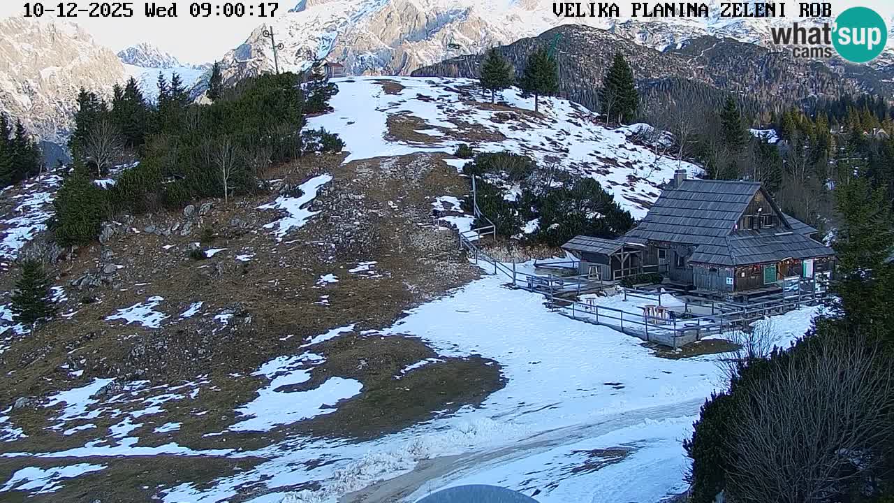Zeleni Rob – Webcam live | Velika Planina