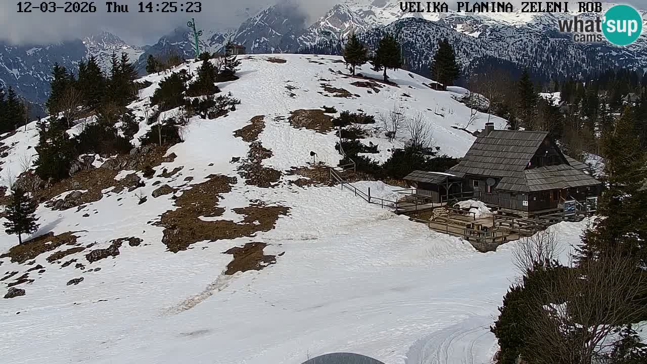 Zeleni Rob | Web kamera Velika Planina