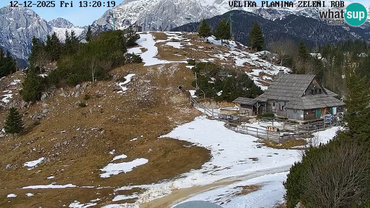 Zeleni Rob | Web kamera Velika Planina