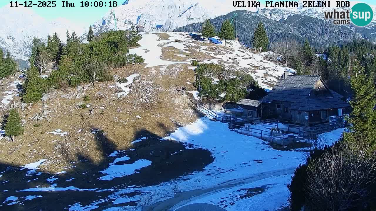 Zeleni Rob | Webcam live Velika Planina