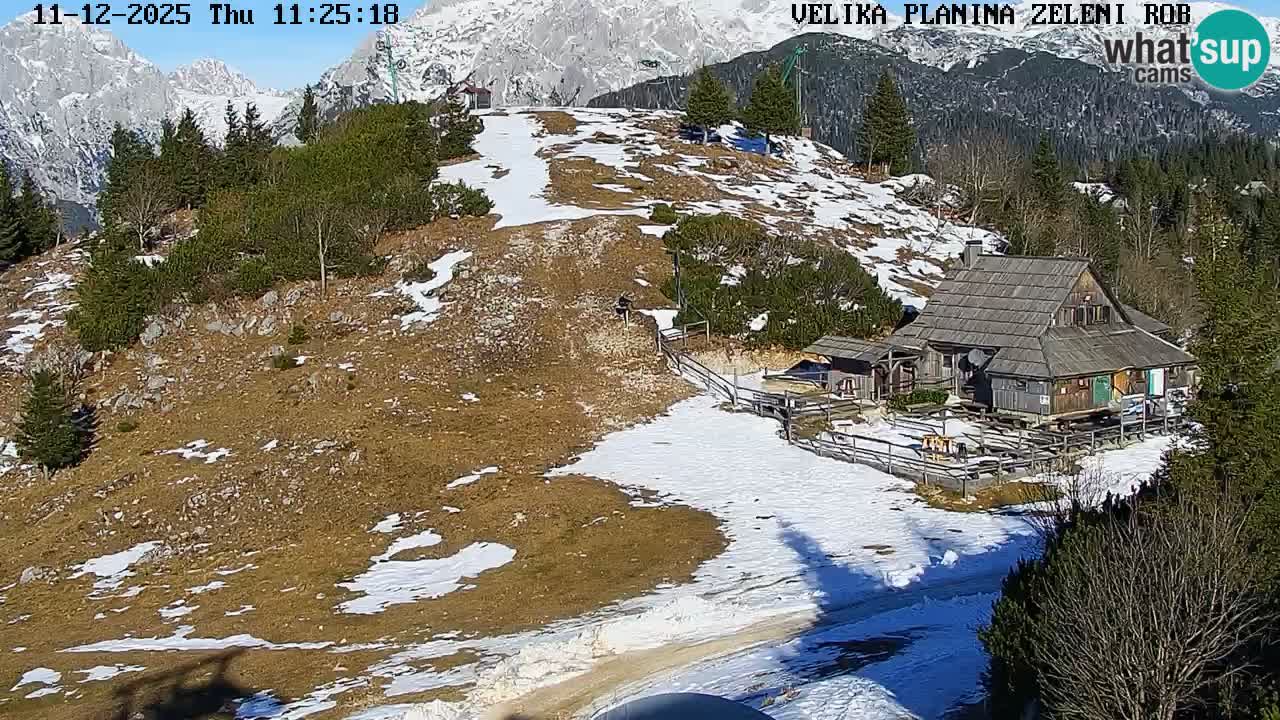 Zeleni Rob – Webcam live | Velika Planina