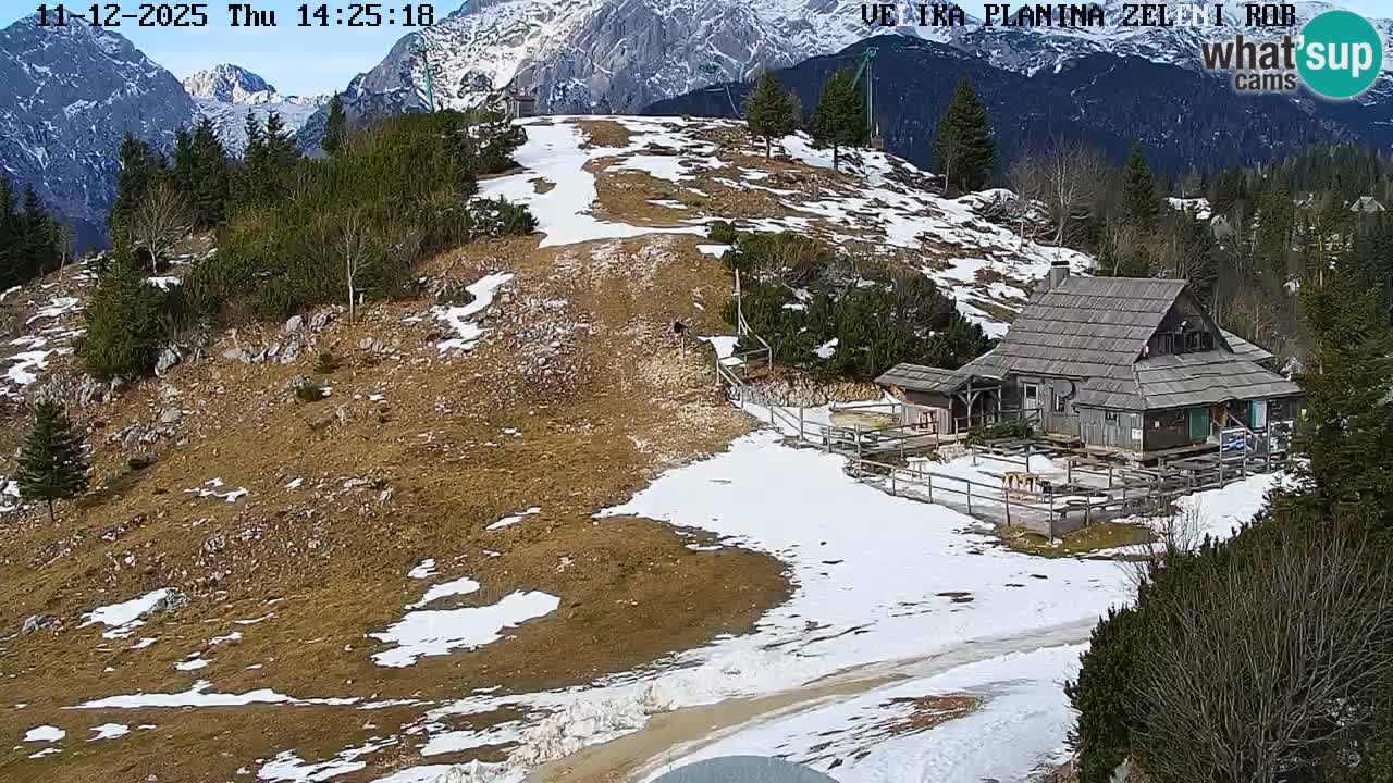 Zeleni Rob – kamera v živo | Velika Planina