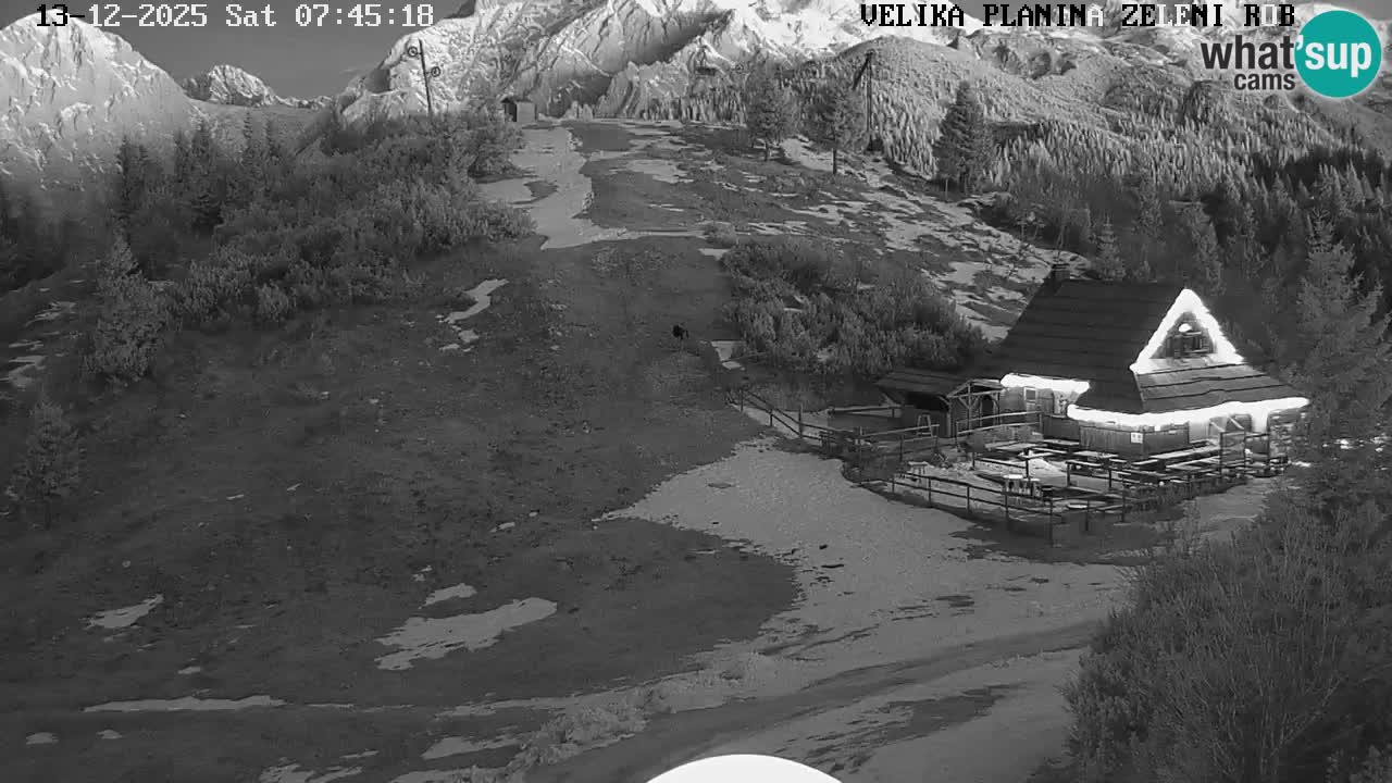 Zeleni Rob – kamera v živo | Velika Planina