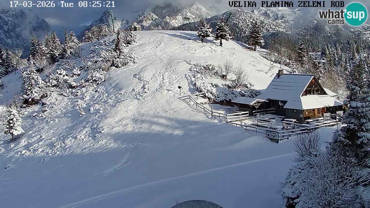 Zeleni Rob | Web kamera Velika Planina