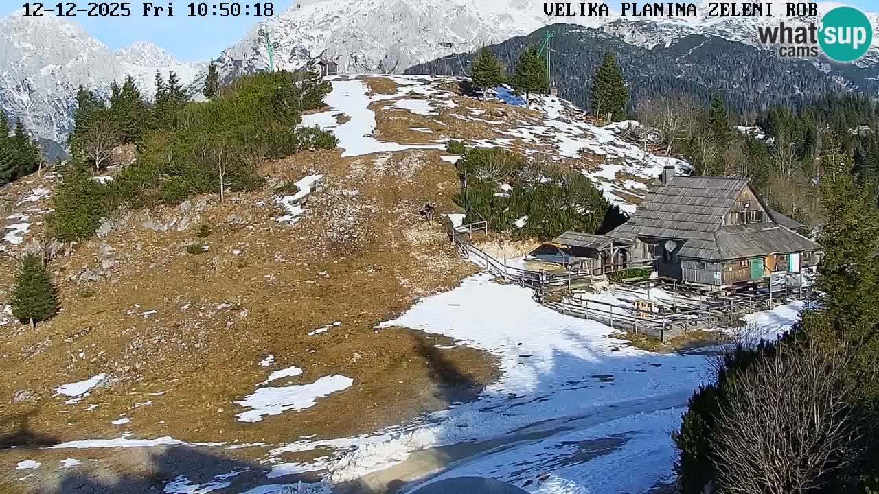 Zeleni Rob – Webcam live | Velika Planina