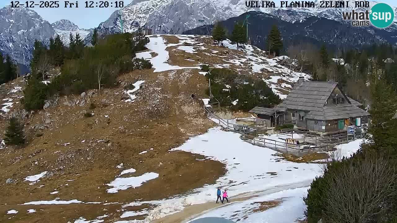 Zeleni Rob | Web kamera Velika Planina