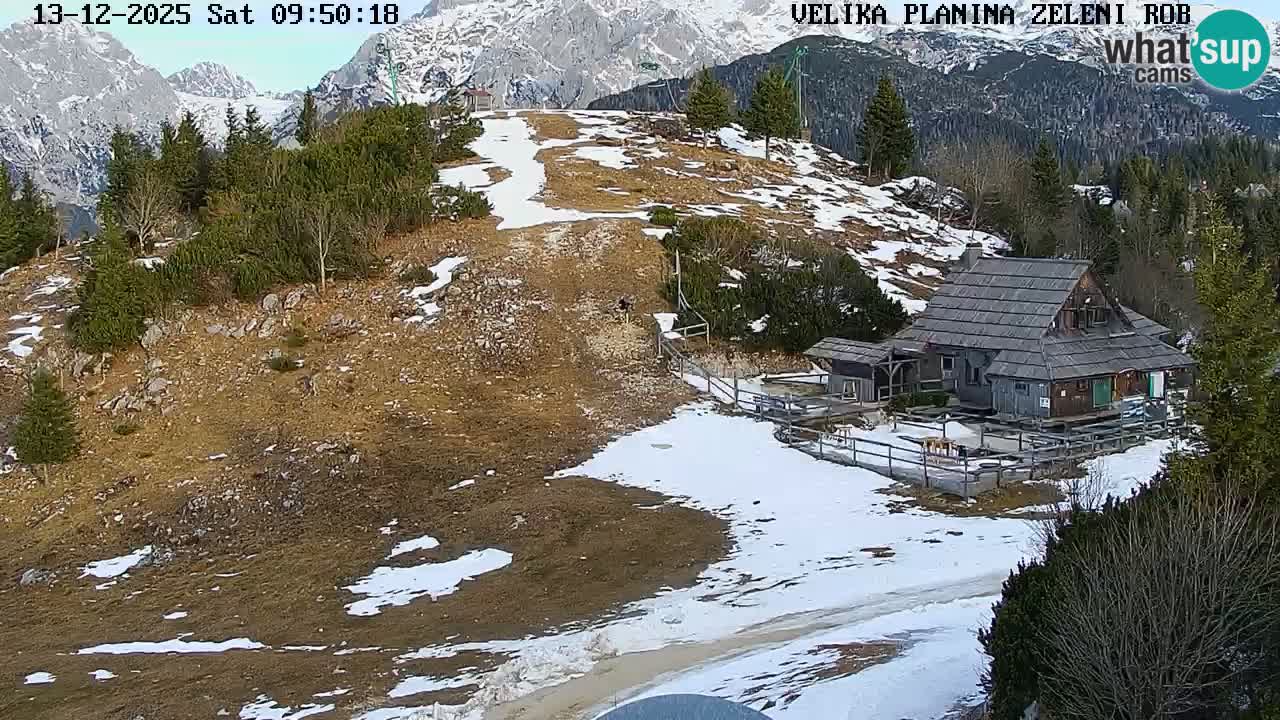 Zeleni Rob – Webcam live | Velika Planina