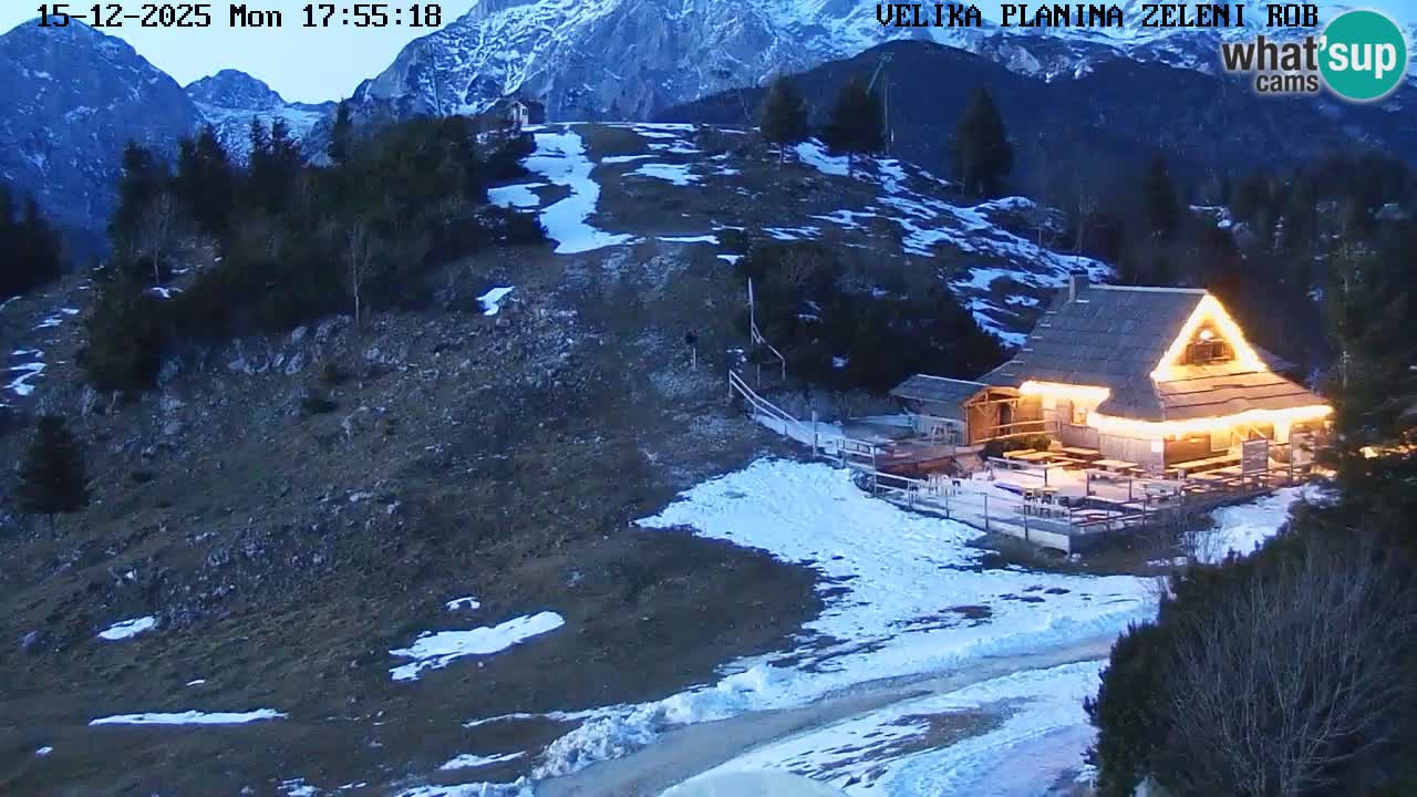 Zeleni Rob | Web kamera Velika Planina