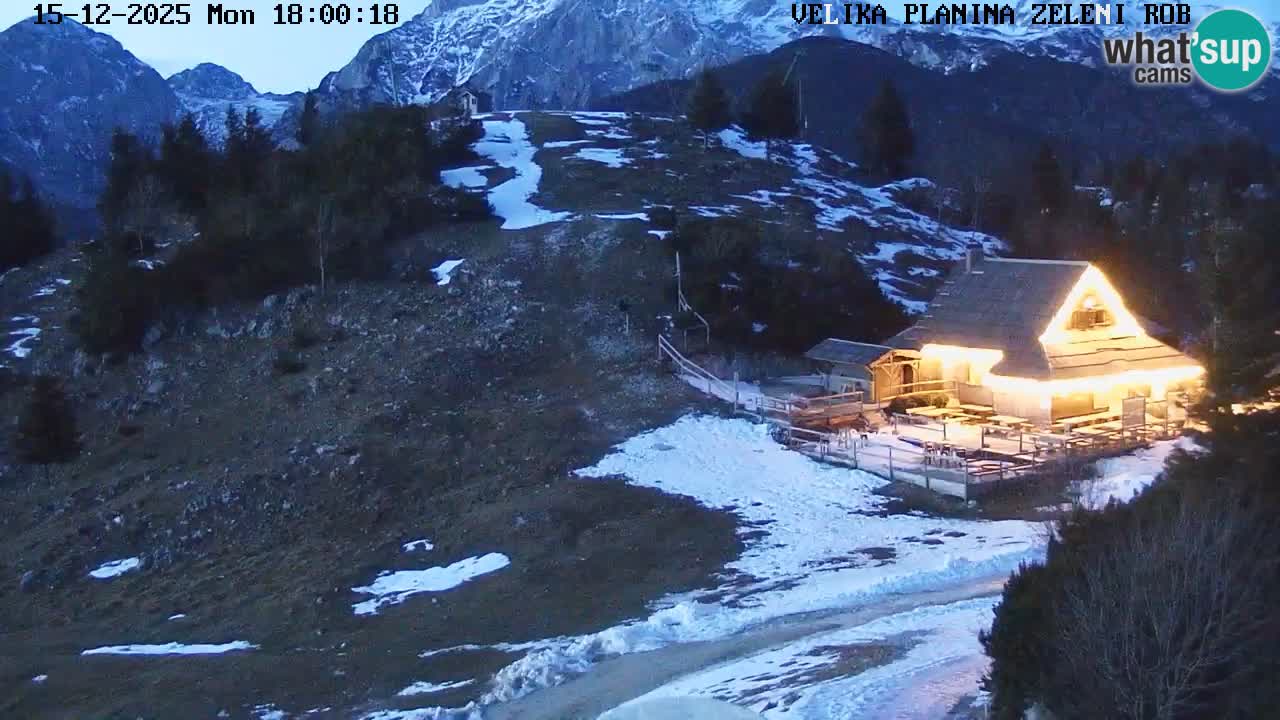 Zeleni Rob | Web kamera Velika Planina