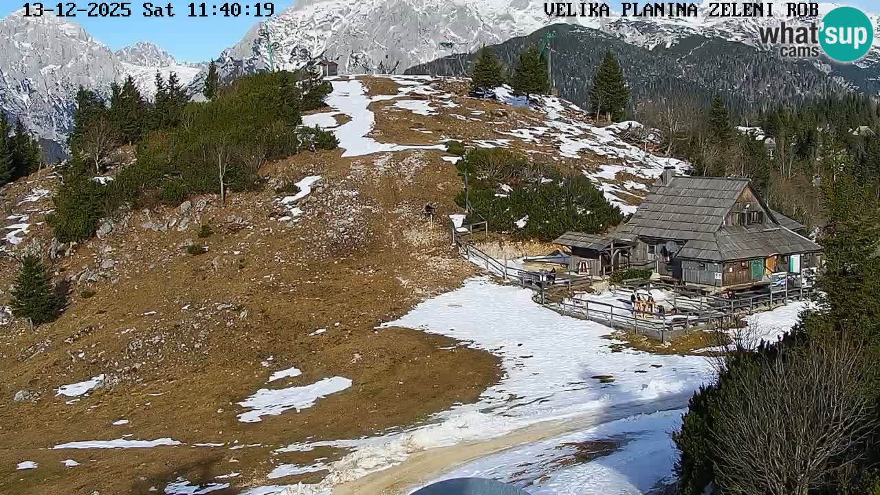 Zeleni Rob – Webcam live | Velika Planina