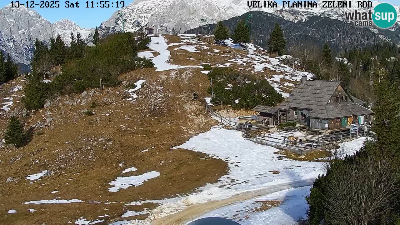 Zeleni Rob | Web kamera Velika Planina