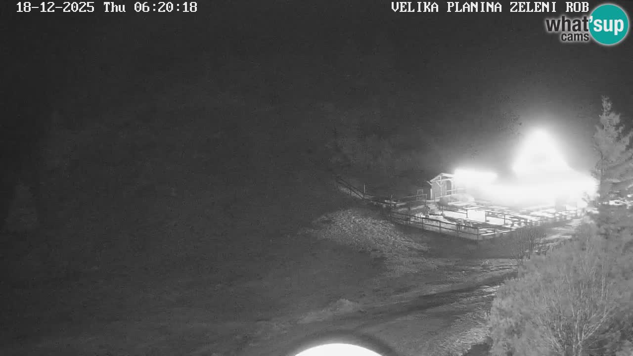 Zeleni Rob – kamera v živo | Velika Planina