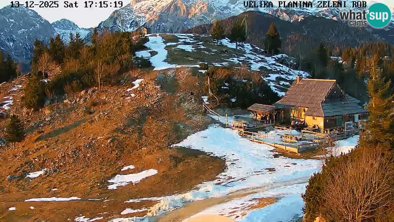 Zeleni Rob | Webcam en vivo Velika Planina