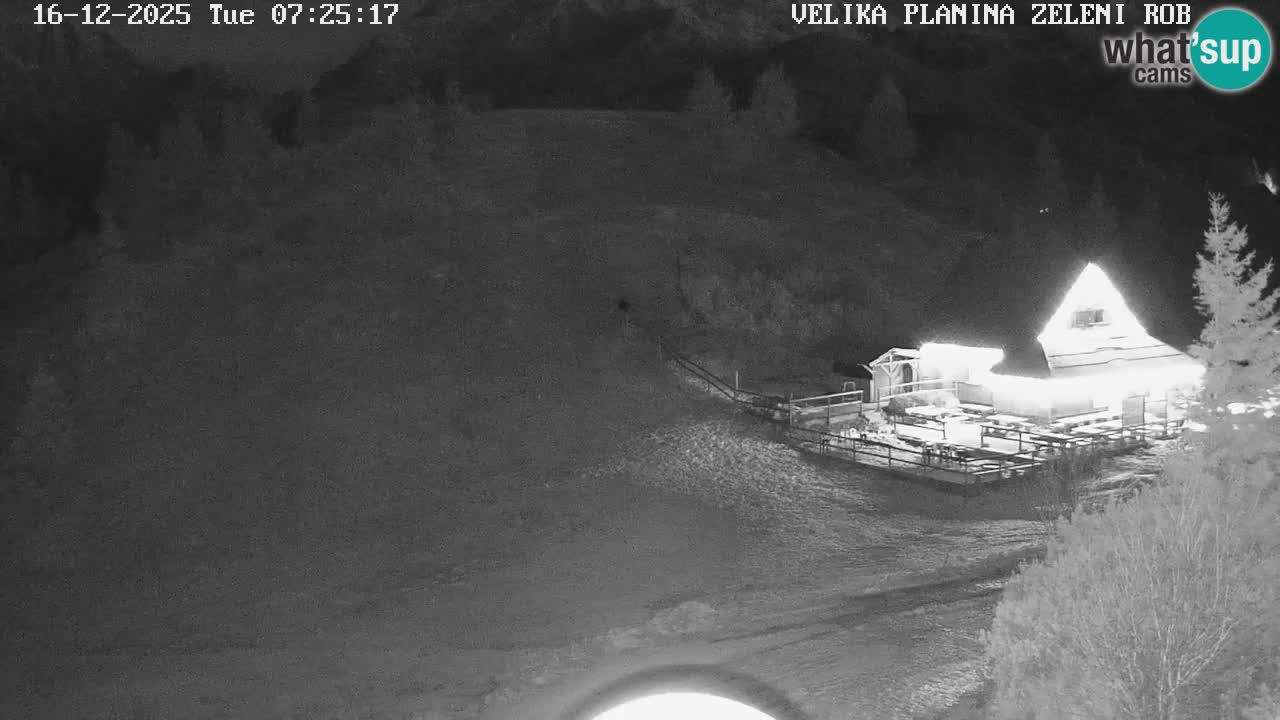 Zeleni Rob | Webcam en vivo Velika Planina