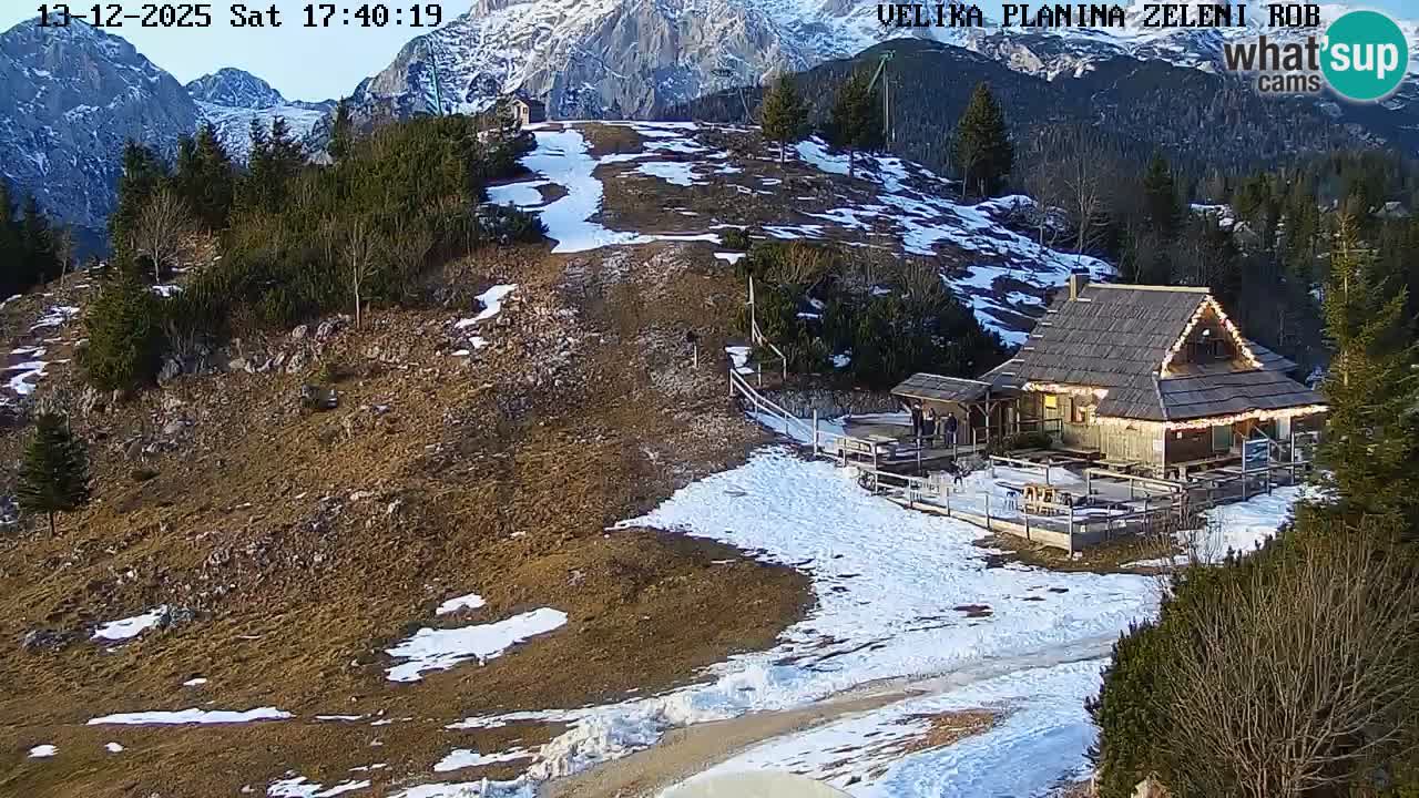 Zeleni Rob | Web kamera Velika Planina