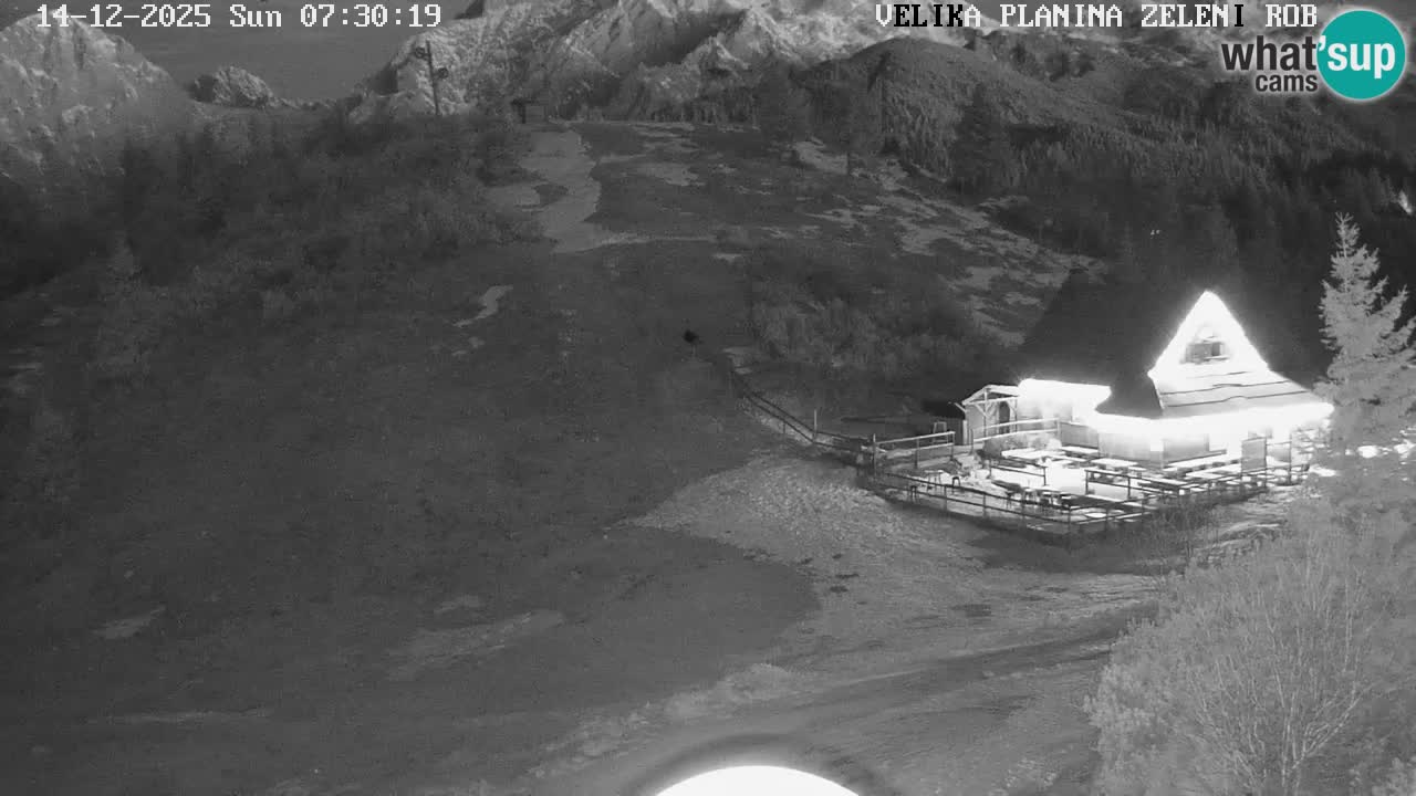 Zeleni Rob – kamera v živo | Velika Planina