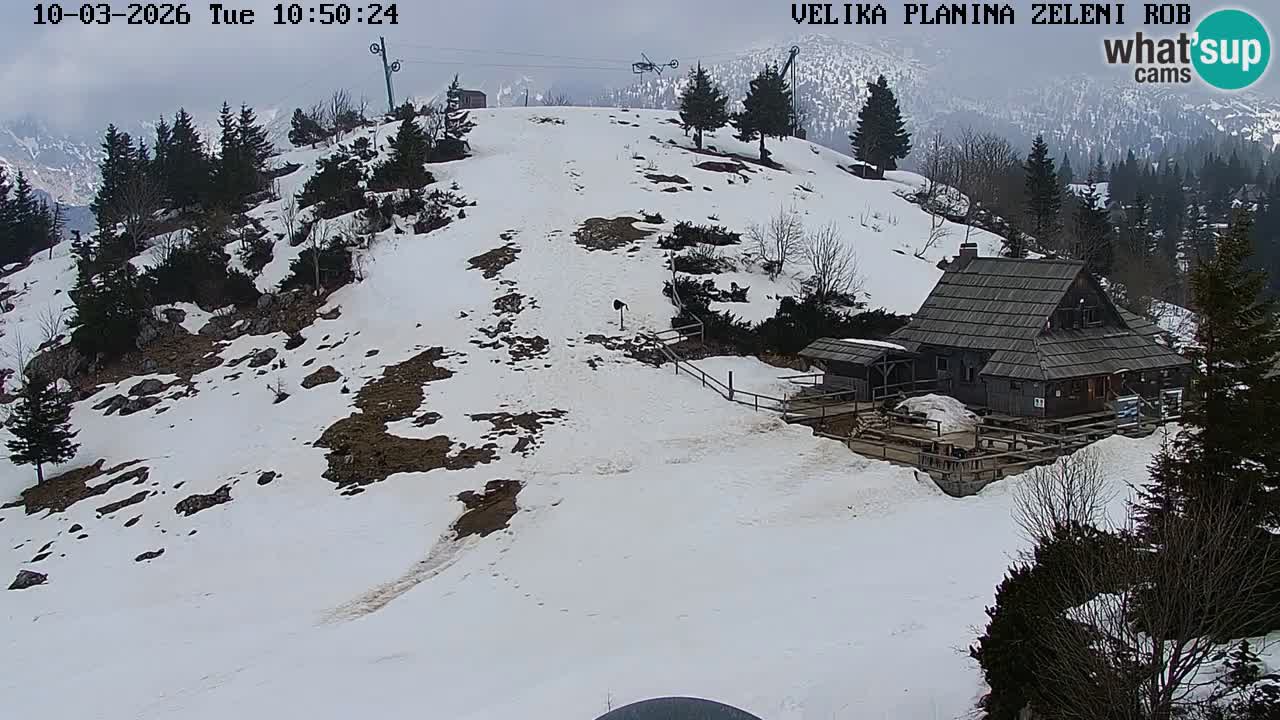 Zeleni Rob | Web kamera Velika Planina