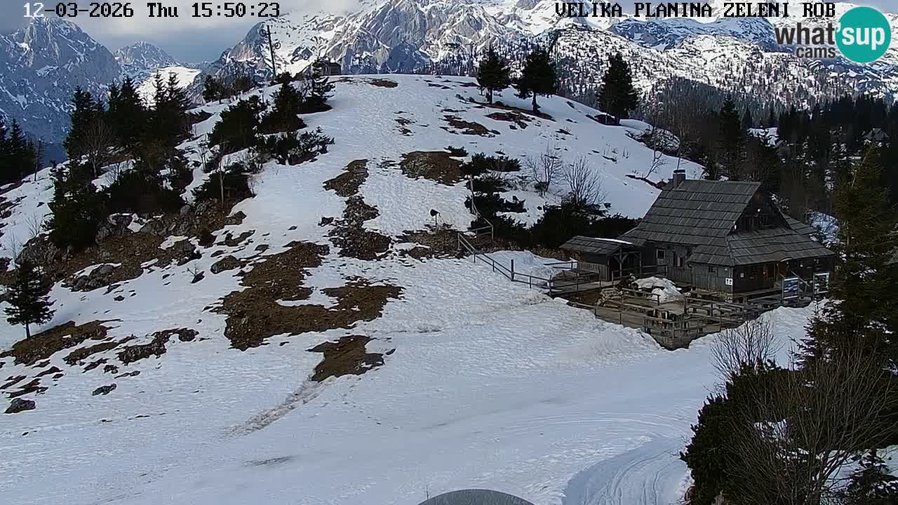 Zeleni Rob – Webcam live | Velika Planina
