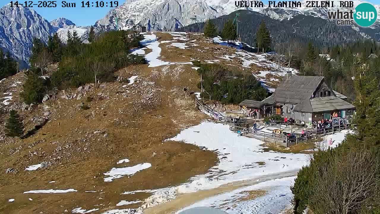 Zeleni Rob | Webcam en vivo Velika Planina