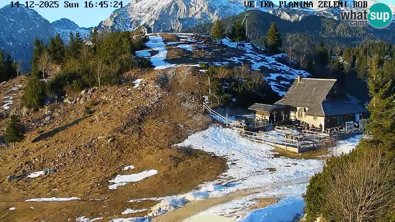Zeleni Rob – kamera v živo | Velika Planina