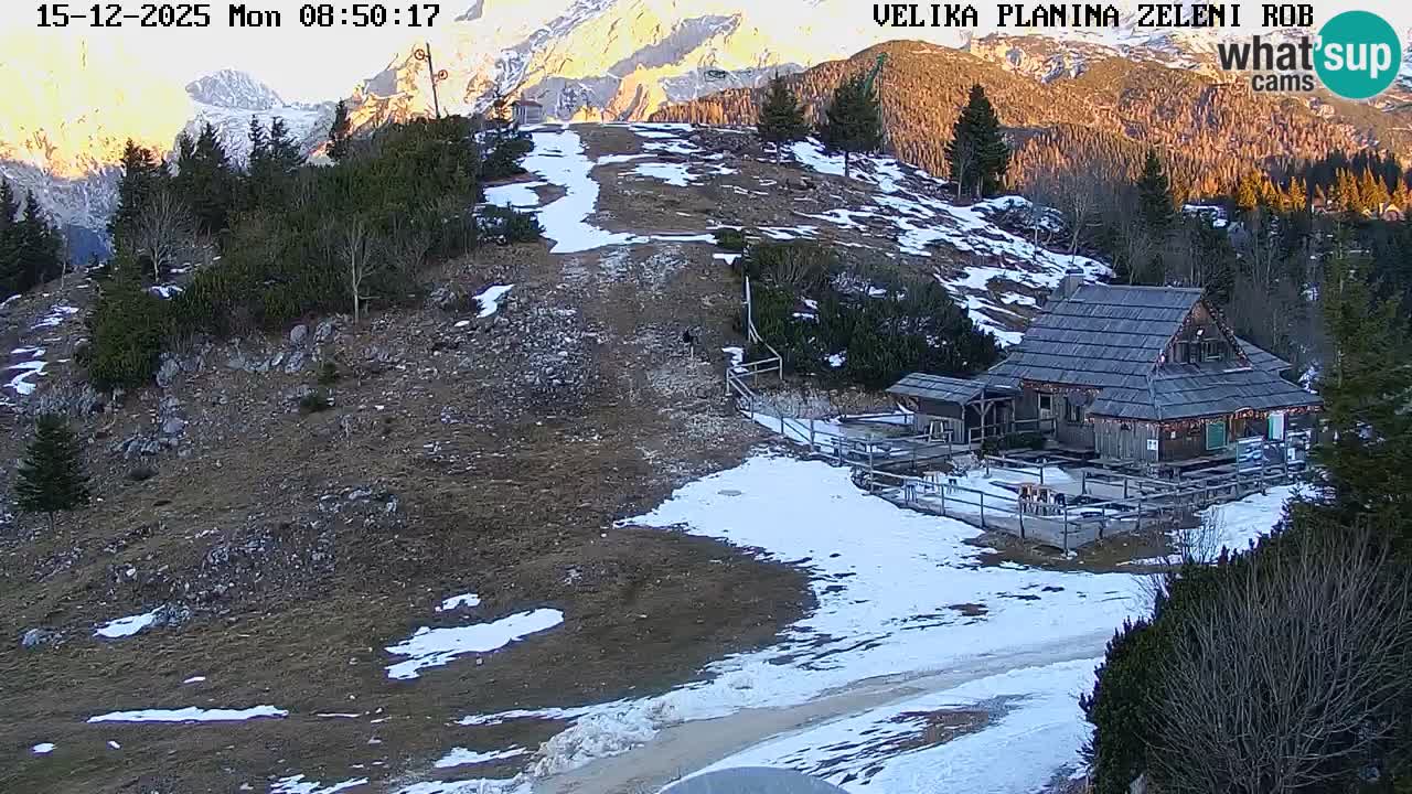 Zeleni Rob – Webcam live | Velika Planina