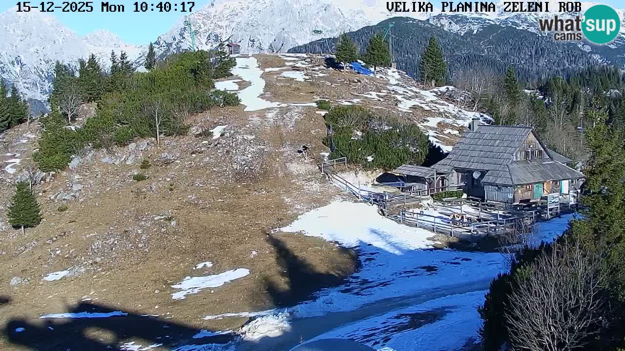 Zeleni Rob – Webcam live | Velika Planina