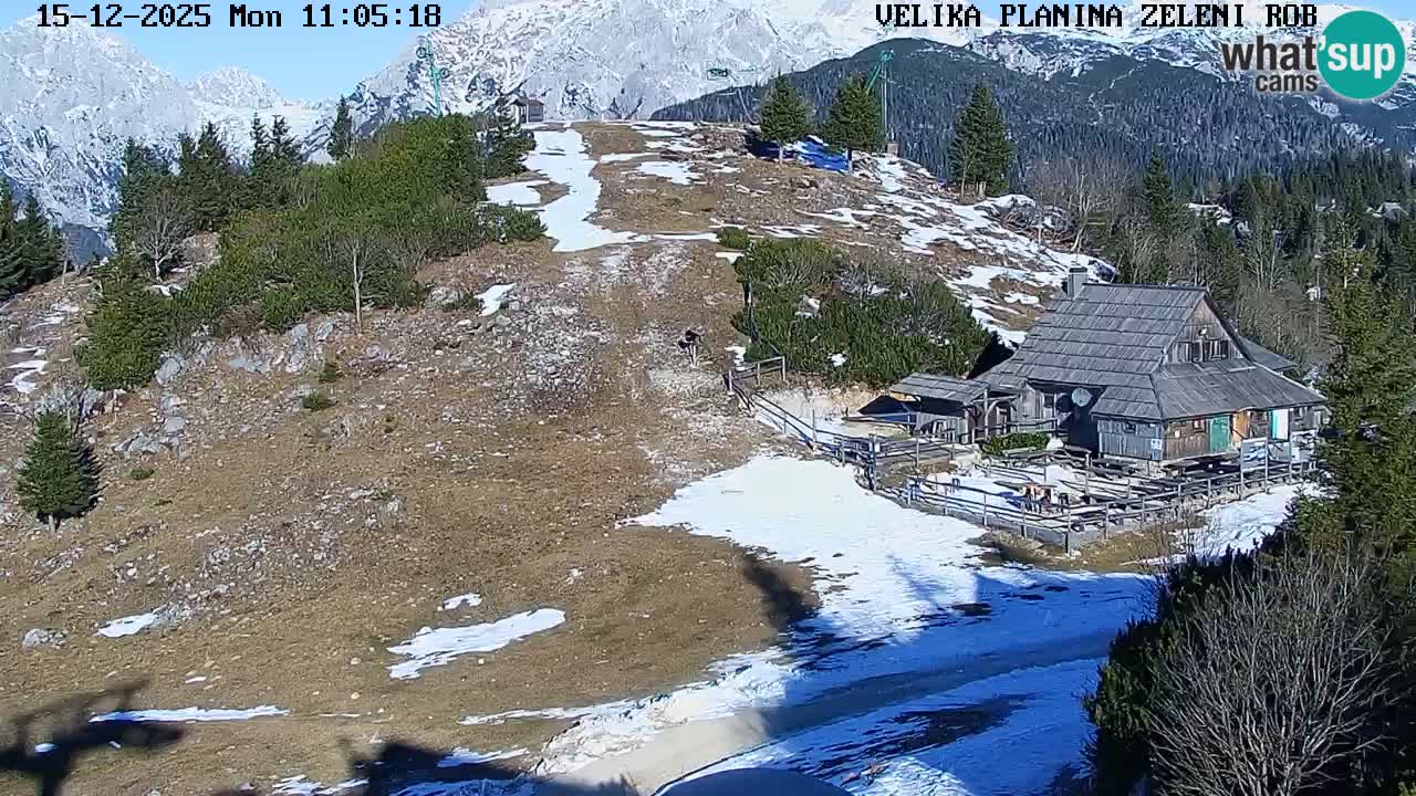 Zeleni Rob – Webcam live | Velika Planina