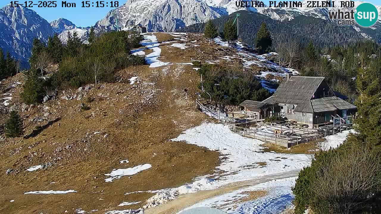 Zeleni Rob | Web kamera Velika Planina