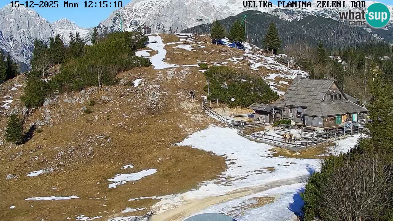Zeleni Rob | Web kamera Velika Planina