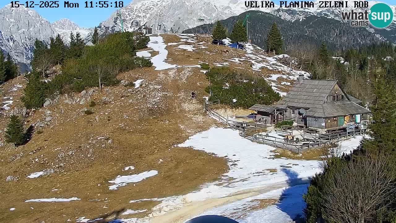 Zeleni Rob – Webcam live | Velika Planina