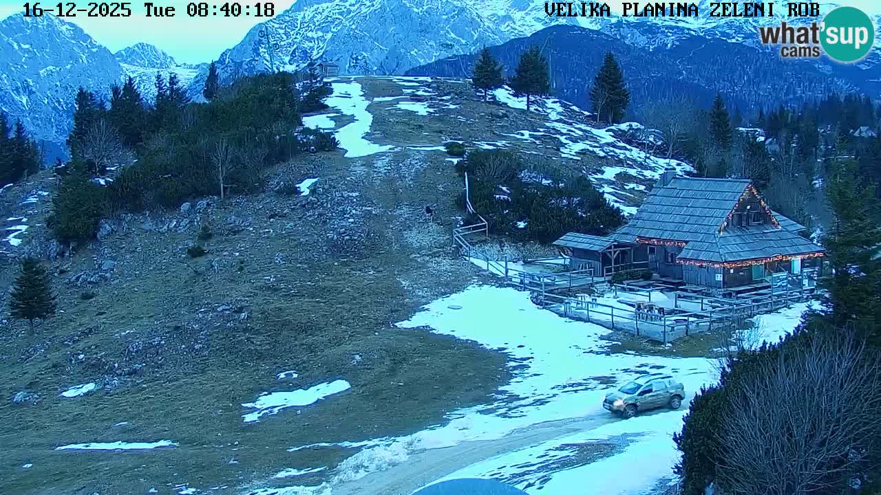 Zeleni Rob | Webcam en vivo Velika Planina