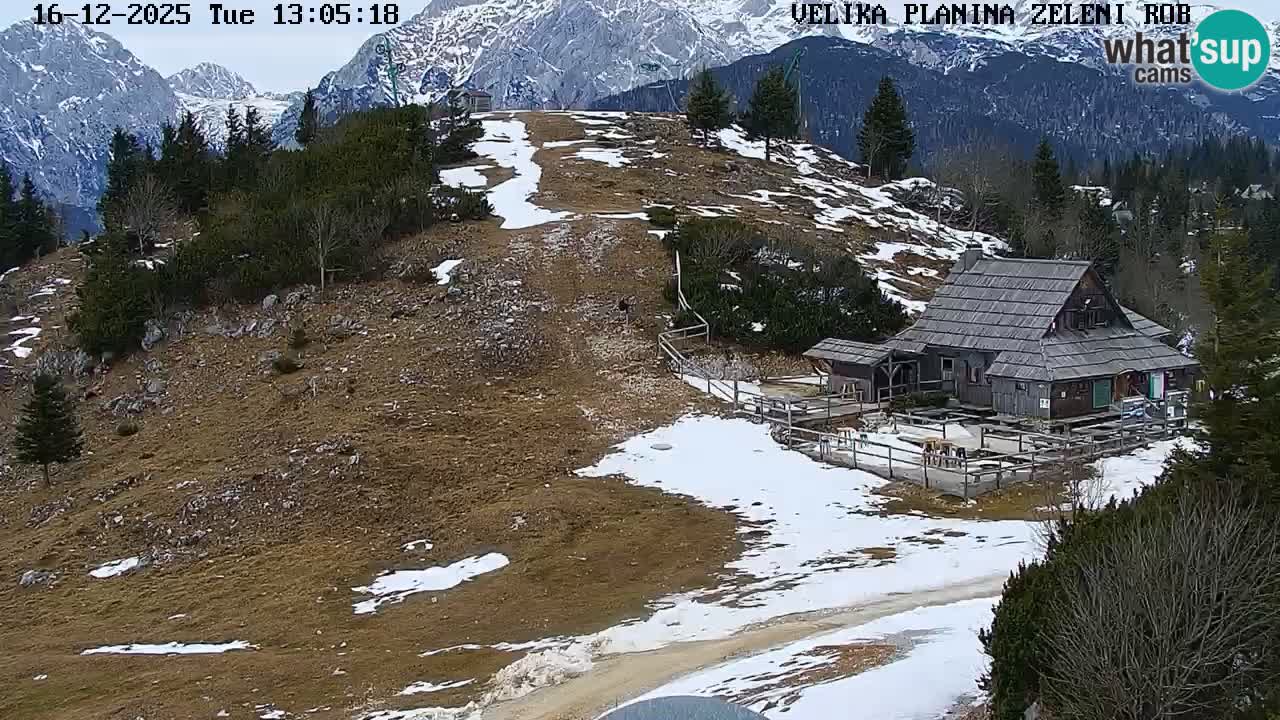 Zeleni Rob | Webcam live Velika Planina