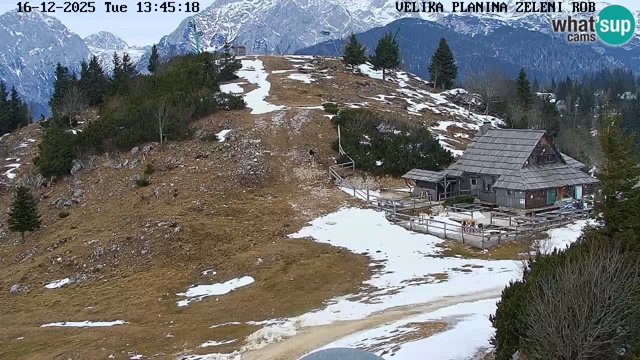 Zeleni Rob | Webcam live Velika Planina