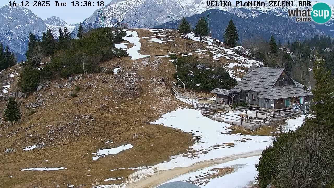 Zeleni Rob – Webcam live | Velika Planina