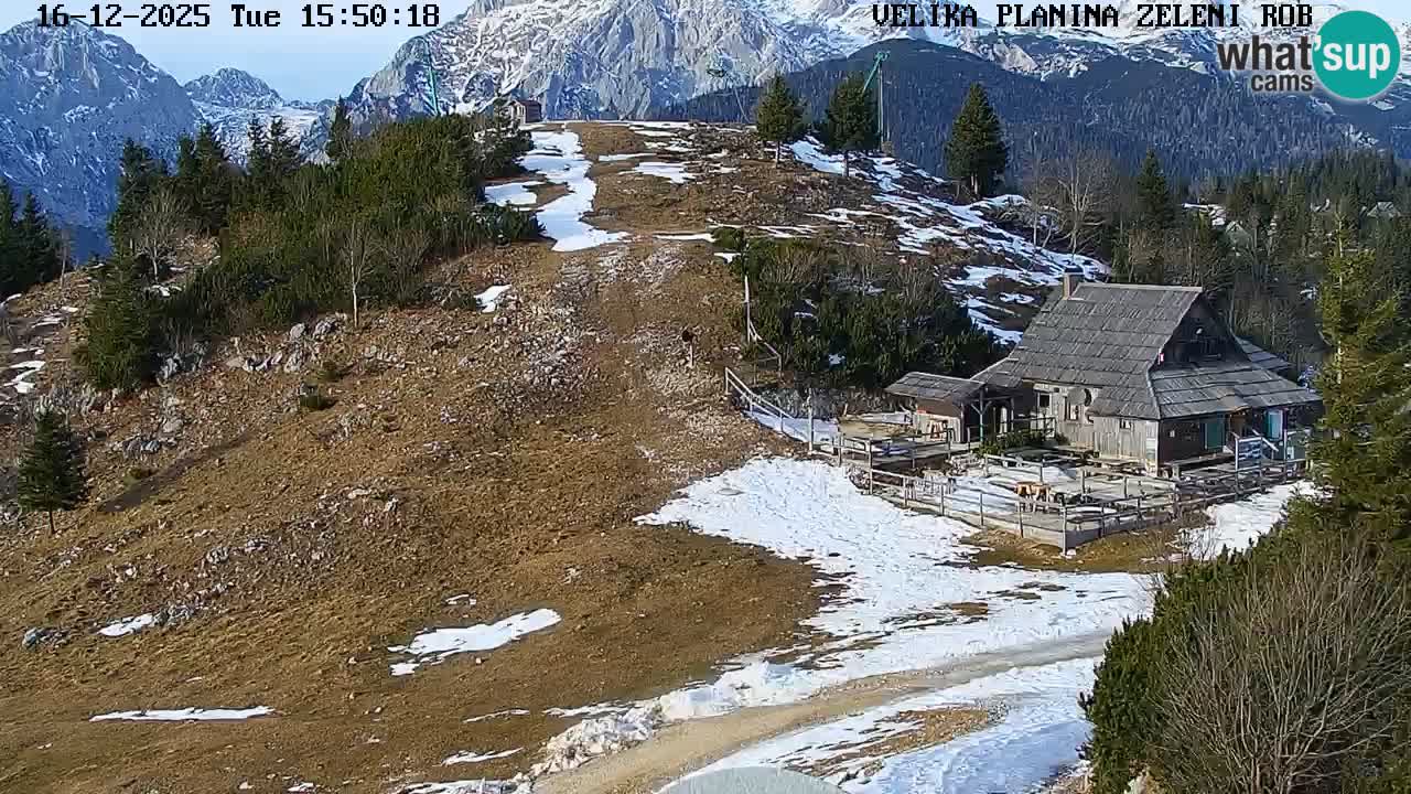 Zeleni Rob – Webcam live | Velika Planina