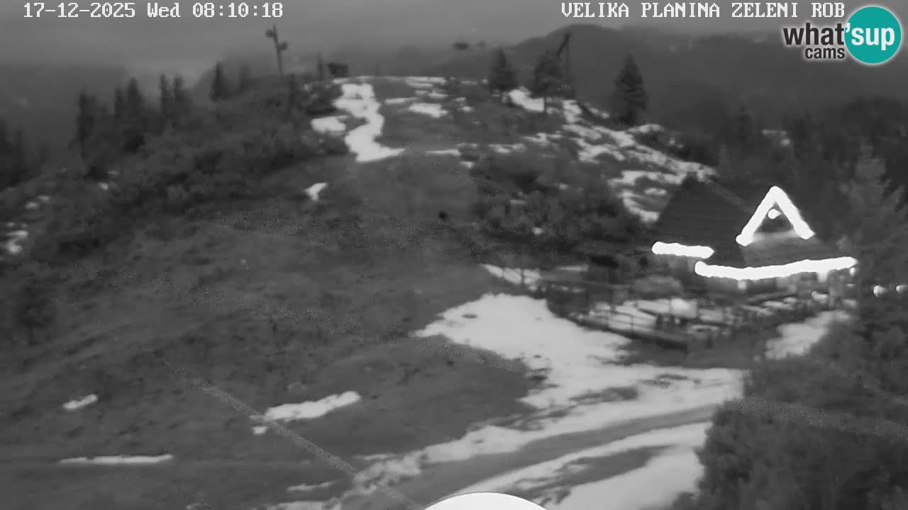 Zeleni Rob | Webcam en vivo Velika Planina