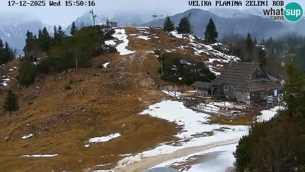 Zeleni Rob | Webcam en vivo Velika Planina