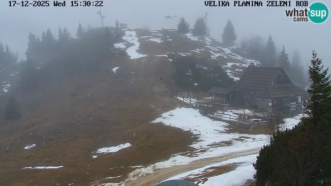 Zeleni Rob | Webcam en vivo Velika Planina