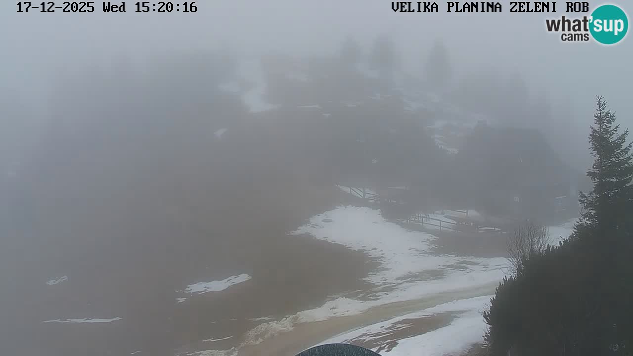 Zeleni Rob | Webcam en vivo Velika Planina