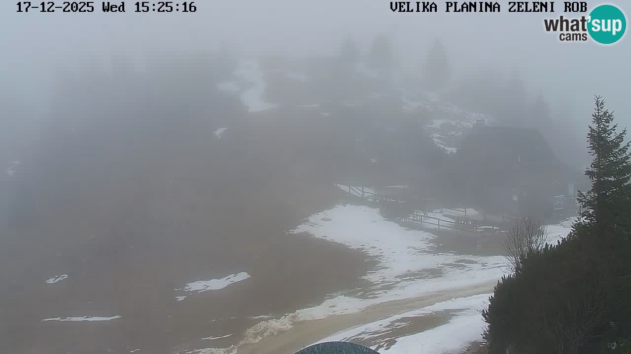 Zeleni Rob | Webcam en vivo Velika Planina
